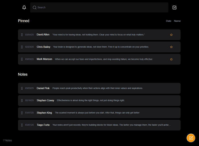 TaskNote running on Windows as an alternative to Notion