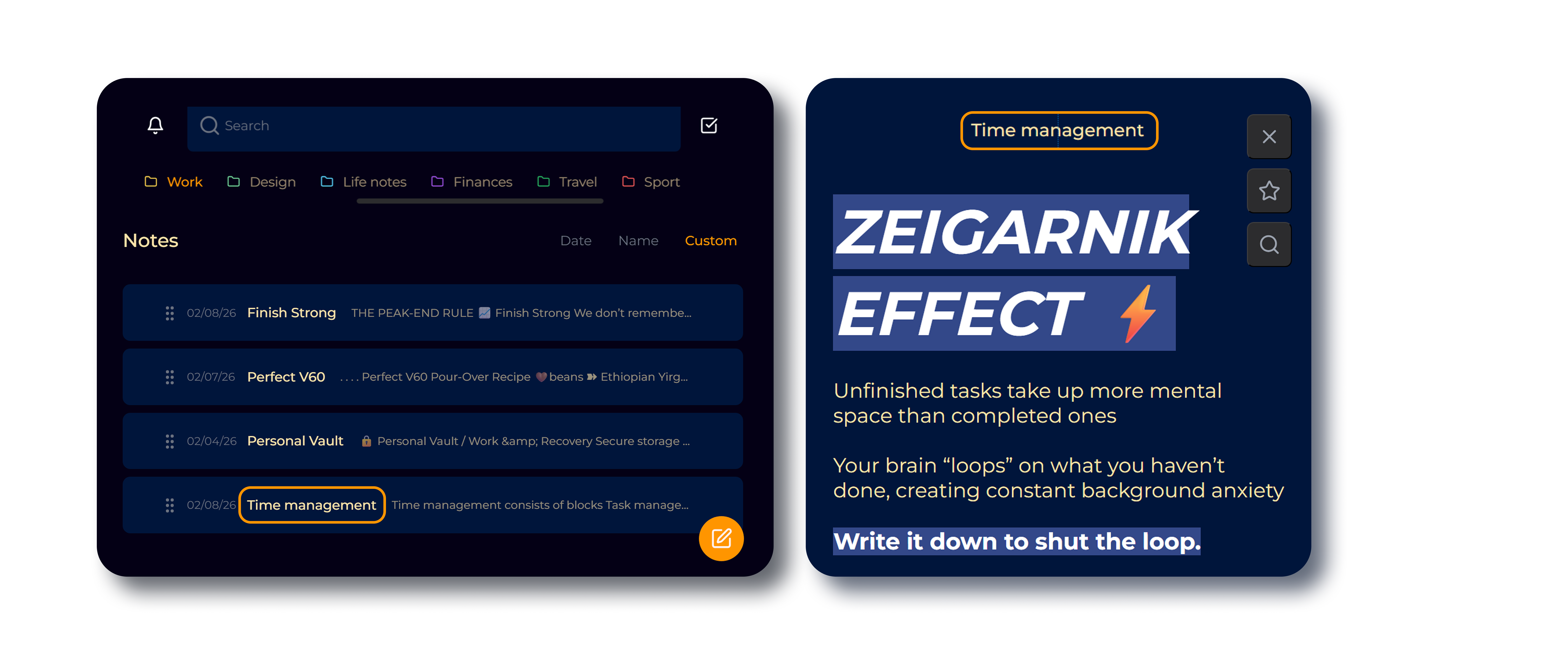 Editing and formatting notes