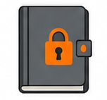 Digitales Tagebuch mit Schloss